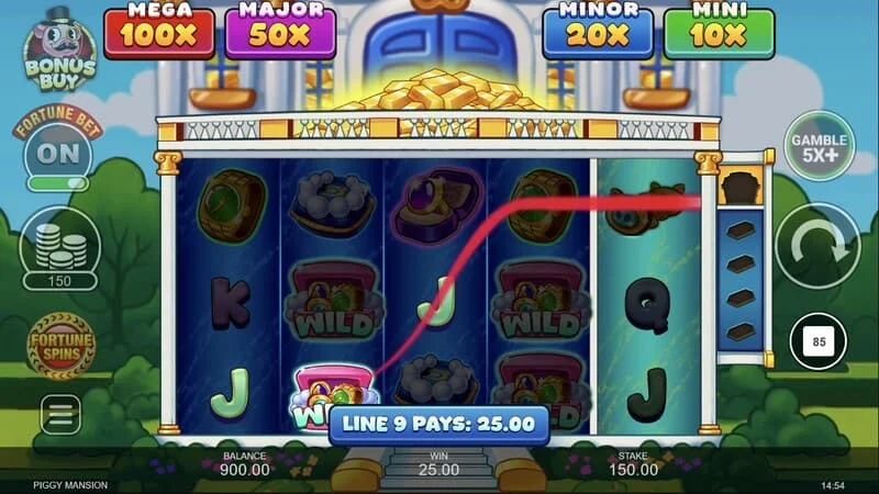 Piggy Mansion - Collecte d'argent avec le symbole de collectionneur
